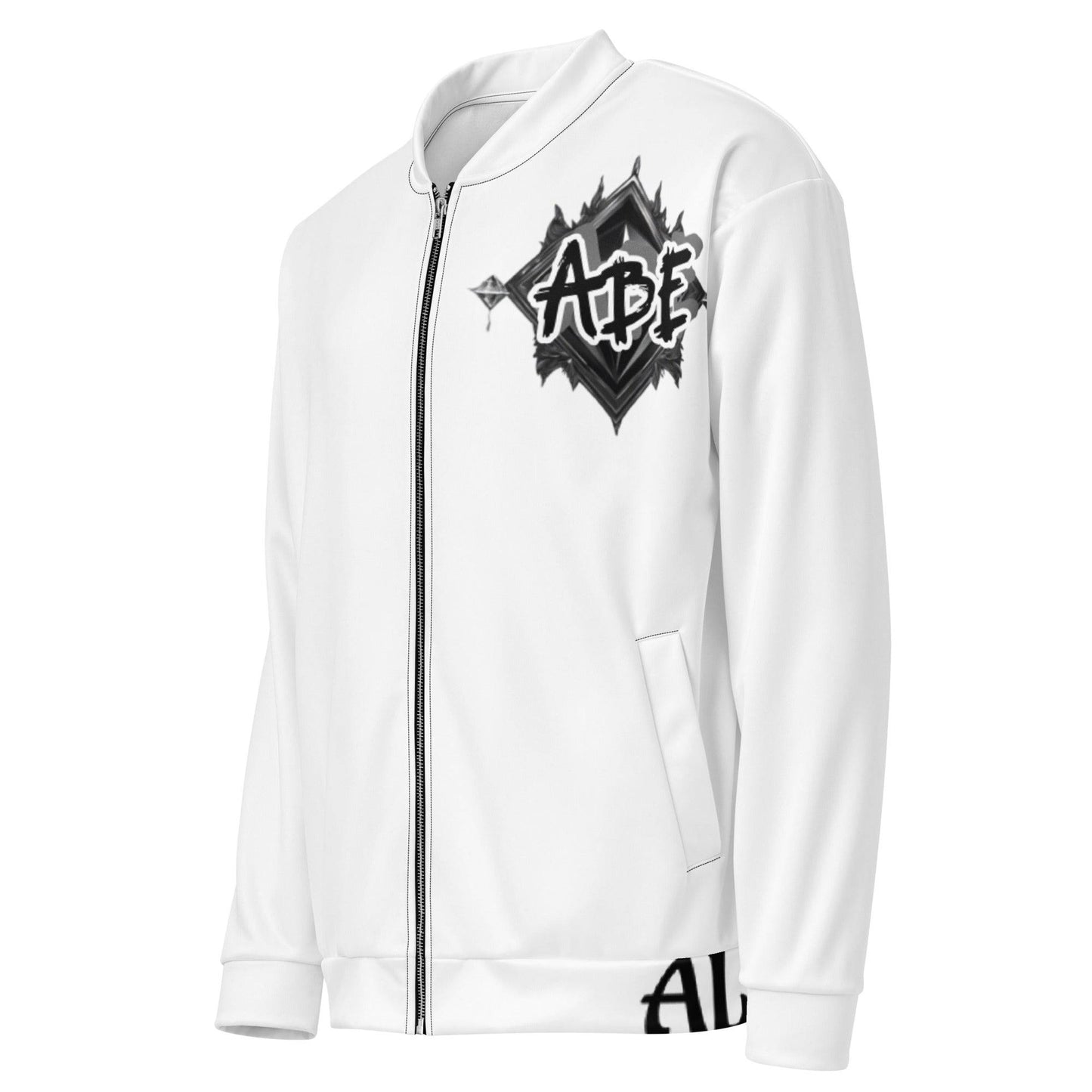 Add a little zing to your wardrobe with this vibrant All-Over Print Bomber Jacket. Wear it on a basic t-shirt, or layer it on top of a warm hoodie—it’ll look great either way. This is mens and women wear with style and the latest hip-hop fashion. Unisex so anyone can wear with confidence. so be quick to grab yourself one! ABE All Black Everything Unisex Bomber Jacket.