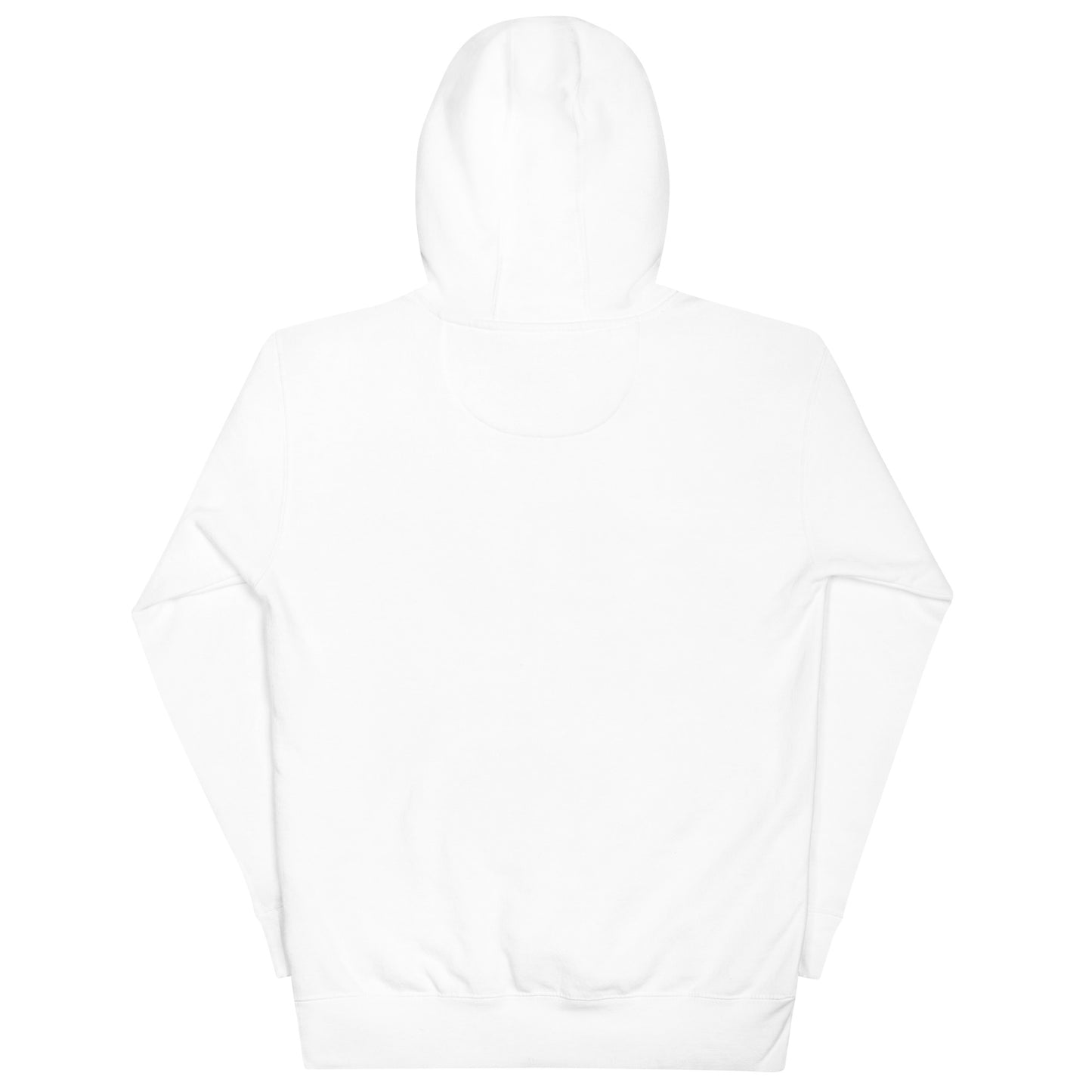 Back view of the ABE All Black Everything Burgundy Embroidery Unisex Hoodie, showcasing its classic design and comfort.