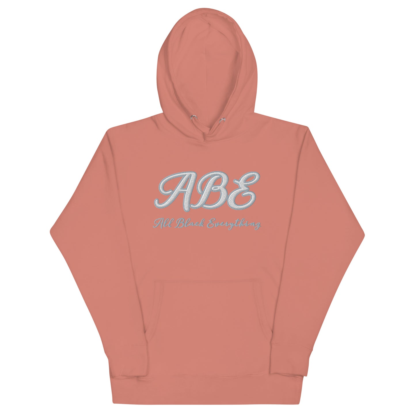 Soft and stylish ABE Grey Embroidered Hoodie featuring a cozy design and pouch pocket, perfect for chilly evenings.