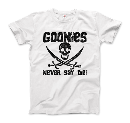 The Goonies Never Say Die Distressed Design T-Shirt - All Black Everything ABE LLC 