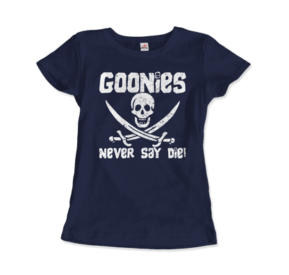 The Goonies Never Say Die Distressed Design T-Shirt - All Black Everything ABE LLC 