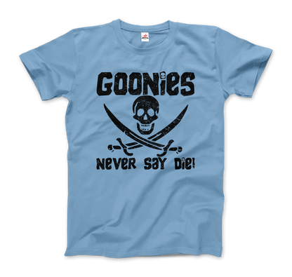 The Goonies Never Say Die Distressed Design T-Shirt - All Black Everything ABE LLC 