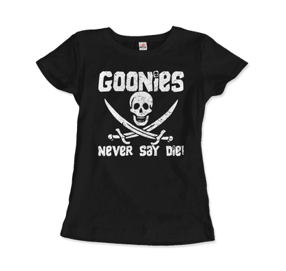 The Goonies Never Say Die Distressed Design T-Shirt - All Black Everything ABE LLC 