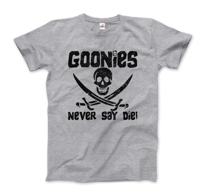 The Goonies Never Say Die Distressed Design T-Shirt - All Black Everything ABE LLC 
